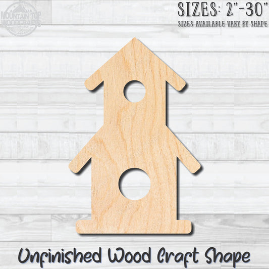 Birdhouse Detailed 12 Unfinished Wood Shape Blank Laser Engraved Cutout Woodcraft Craft Supply
