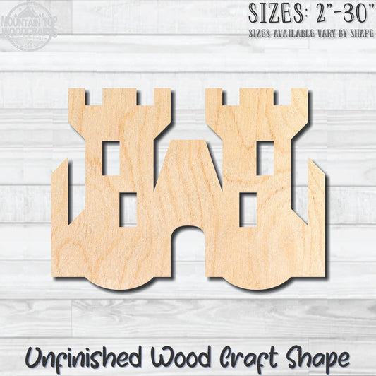 Sand Castle 4 Unfinished Wood Shape Blank Laser Engraved Cutout Woodcraft Craft Supply