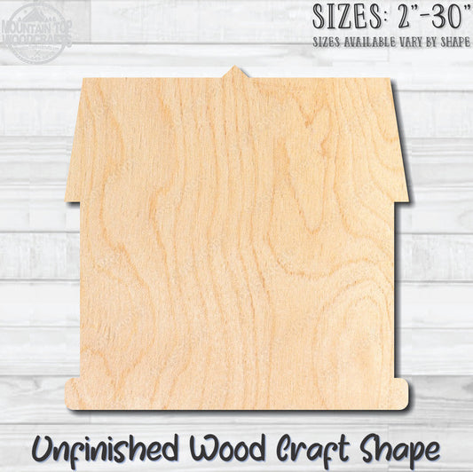 Birdhouse Detailed 13 Unfinished Wood Shape Blank Laser Engraved Cutout Woodcraft Craft Supply