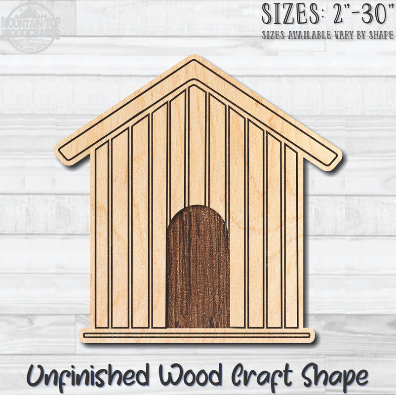 Birdhouse 17 Unfinished Wood Shape Blank Laser Engraved Cutout Woodcraft Craft Supply
