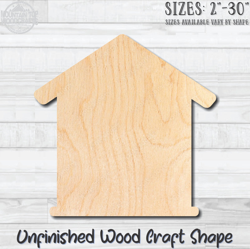 Birdhouse Detailed 17 Unfinished Wood Shape Blank Laser Engraved Cutout Woodcraft Craft Supply