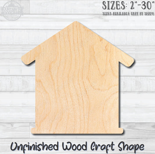Birdhouse Detailed 17 Unfinished Wood Shape Blank Laser Engraved Cutout Woodcraft Craft Supply