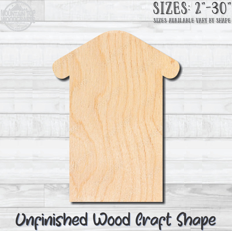 Birdhouse Detailed 19 Unfinished Wood Shape Blank Laser Engraved Cutout Woodcraft Craft Supply