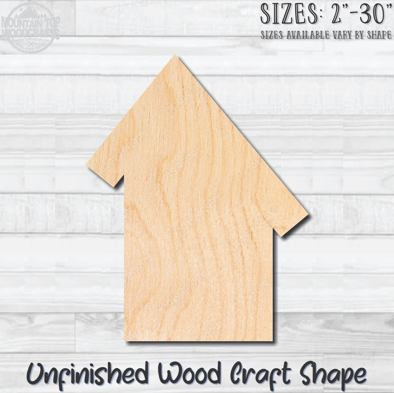Birdhouse Detailed 20 Unfinished Wood Shape Blank Laser Engraved Cutout Woodcraft Craft Supply