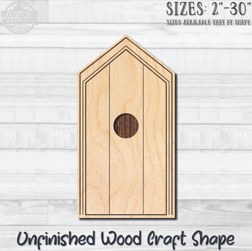 Birdhouse 22 Unfinished Wood Shape Blank Laser Engraved Cutout Woodcraft Craft Supply