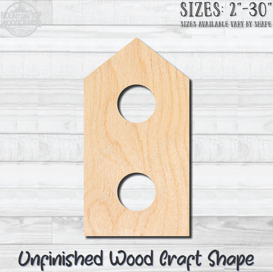 Birdhouse Detailed 22 Unfinished Wood Shape Blank Laser Engraved Cutout Woodcraft Craft Supply