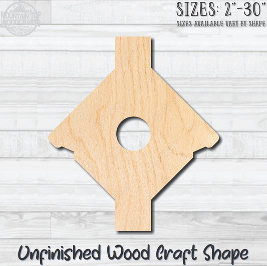 Birdhouse Detailed 24 Unfinished Wood Shape Blank Laser Engraved Cutout Woodcraft Craft Supply