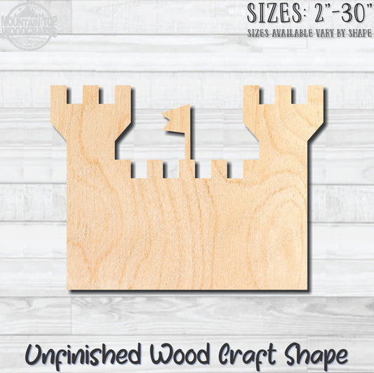 Castle Princess Unfinished Wood Shape Blank Laser Engraved Cutout Woodcraft Craft Supply