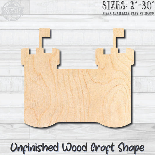 Sand Castle 9 Unfinished Wood Shape Blank Laser Engraved Cutout Woodcraft Craft Supply