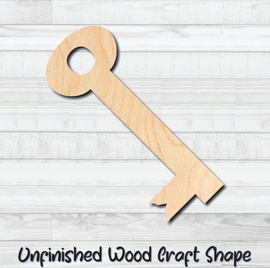 Skeleton Key 2 Unfinished Wood Shape Blank Laser Engraved Cut Out Woodcraft Craft Supply