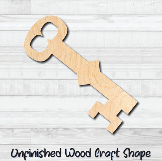 Skeleton Key 3 Unfinished Wood Shape Blank Laser Engraved Cut Out Woodcraft Craft Supply
