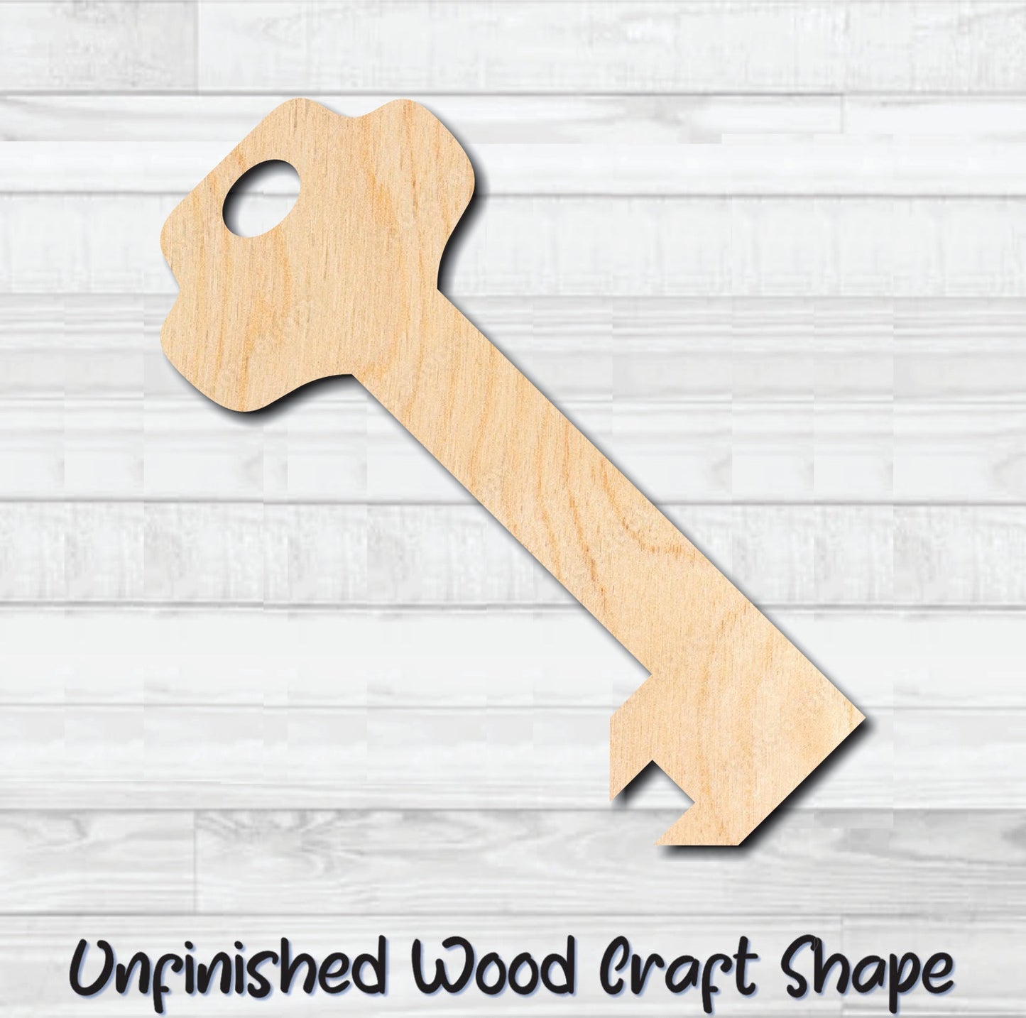 Skeleton Key 5 Unfinished Wood Shape Blank Laser Engraved Cut Out Woodcraft Craft Supply