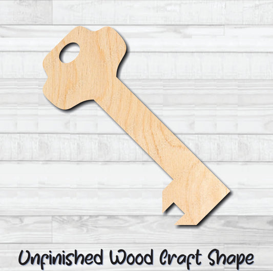 Skeleton Key 5 Unfinished Wood Shape Blank Laser Engraved Cut Out Woodcraft Craft Supply
