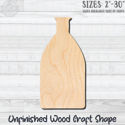 Liquor Bottle 2 Unfinished Wood Shape Blank Laser Engraved Cutout Woodcraft Craft Supply