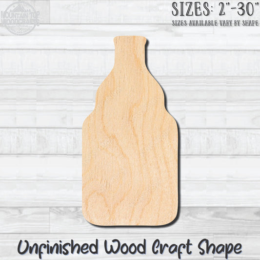 Beer Water Bottle 2 Unfinished Wood Shape Blank Laser Engraved Cutout Woodcraft Craft Supply
