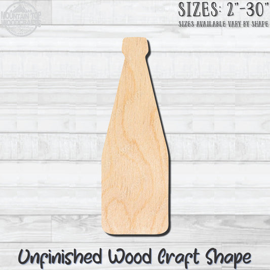 Beer Wine Liquor Water Bottle 2 Unfinished Wood Shape Blank Laser Engraved Cutout Woodcraft Craft Supply