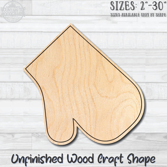 Potholder Cooking Unfinished Wood Shape Blank Laser Engraved Cut Out Woodcraft Craft Supply