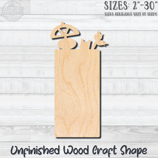 Bloody Mary Drink Unfinished Wood Shape Blank Laser Engraved Cutout Woodcraft Craft Supply
