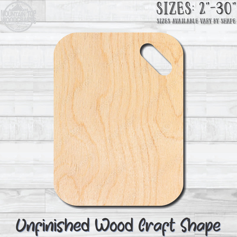 Cutting Board 13 Kitchen Unfinished Wood Shape Blank Laser Engraved Cutout Woodcraft Craft Supply