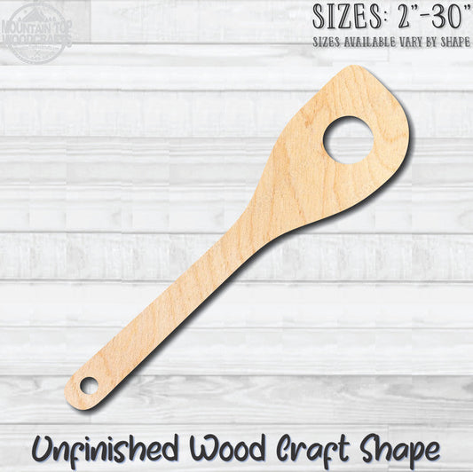 Serving Spoon Kitchen 2 Unfinished Wood Shape Blank Laser Engraved Cut Out Woodcraft Craft Supply
