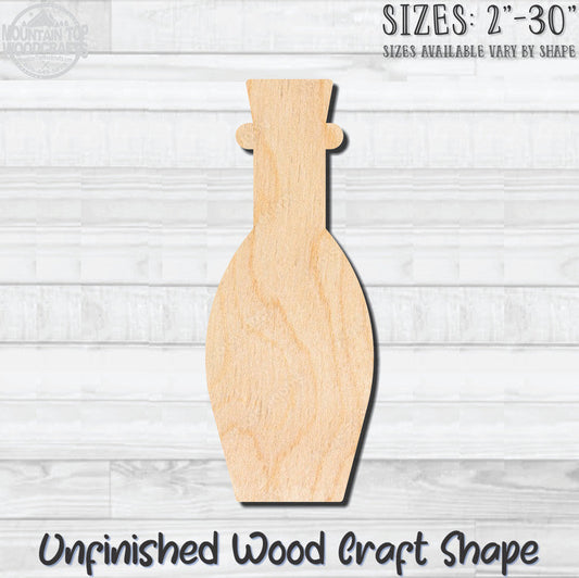 Bottle Carafe 1 Unfinished Wood Shape Blank Laser Engraved Cutout Woodcraft Craft Supply