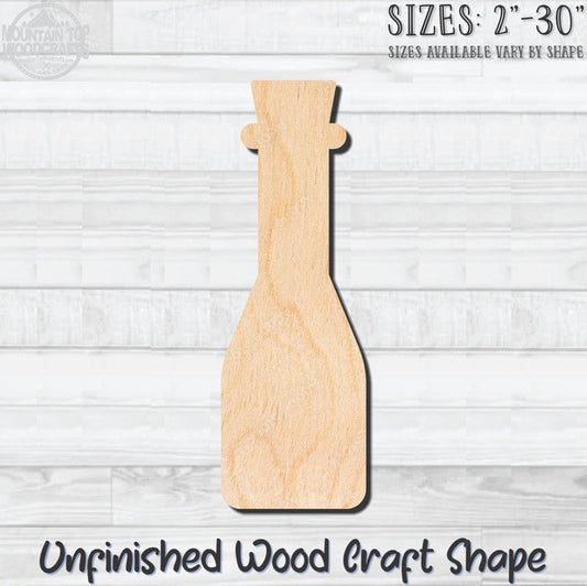 Bottle Carafe 5 Unfinished Wood Shape Blank Laser Engraved Cutout Woodcraft Craft Supply