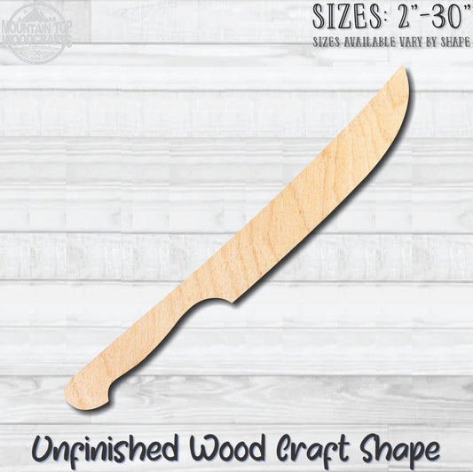 Knife Paring Unfinished Wood Shape Blank Laser Engraved Cutout Woodcraft Craft Supply