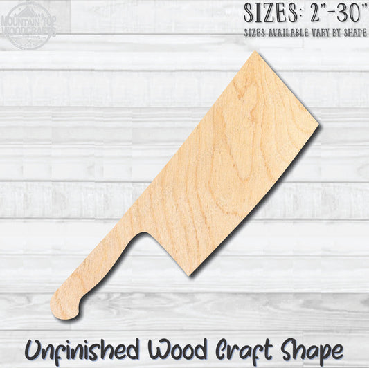 Knife Butcher Kitchen Unfinished Wood Shape Blank Laser Engraved Cutout Woodcraft Craft Supply