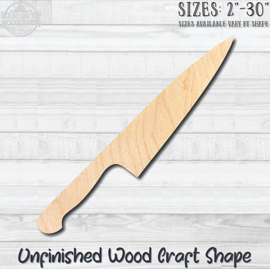 Knife Filleting Kitchen Unfinished Wood Shape Blank Laser Engraved Cutout Woodcraft Craft Supply
