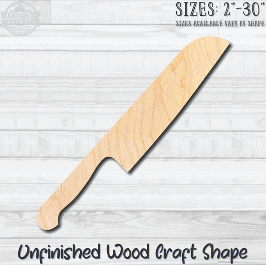 Knife Boning Kitchen Unfinished Wood Shape Blank Laser Engraved Cutout Woodcraft Craft Supply