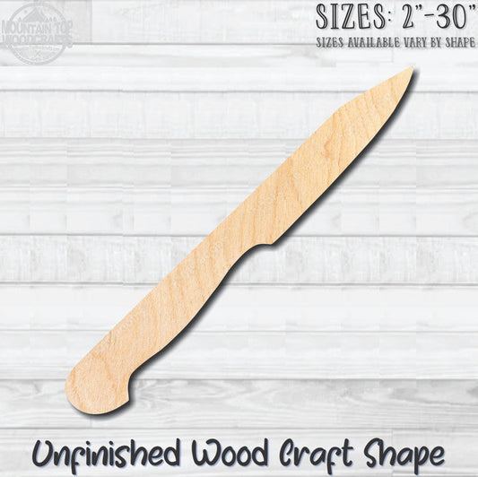 Knife Cleaver Kitchen Unfinished Wood Shape Blank Laser Engraved Cutout Woodcraft Craft Supply