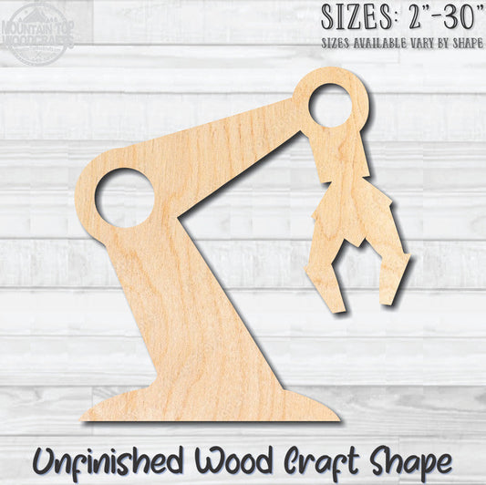 Robotic Arm 2 Unfinished Wood Shape Blank Laser Engraved Cutout Woodcraft Craft Supply