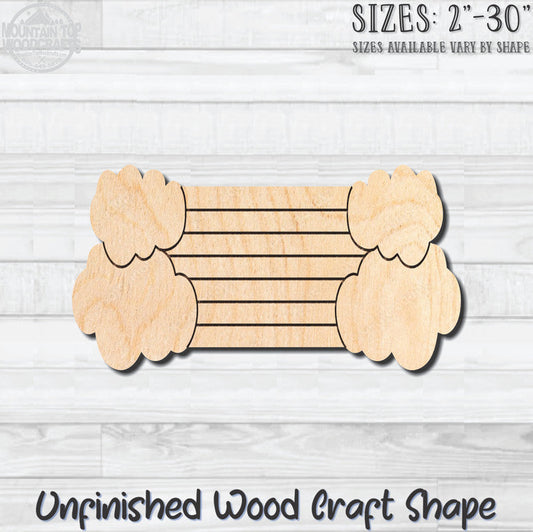 Rainbow & Clouds Line Unfinished Wood Shape Blank Laser Engraved Cut Out Woodcraft Craft Supply