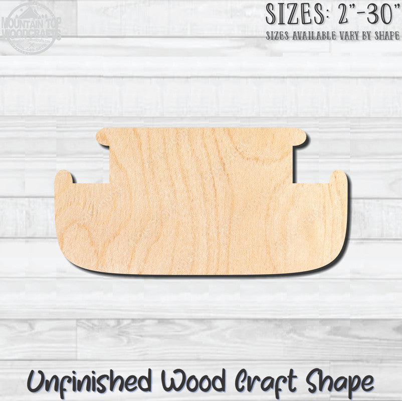 Noah's Ark 1 Unfinished Wood Shape Blank Laser Engraved Cutout Woodcraft Craft Supply