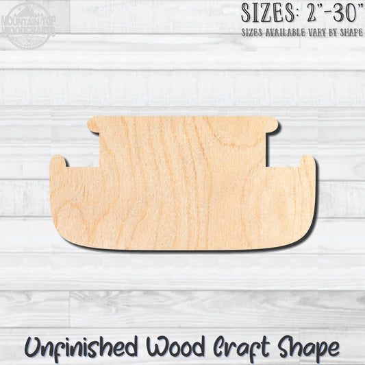Noah's Ark 1 Unfinished Wood Shape Blank Laser Engraved Cutout Woodcraft Craft Supply