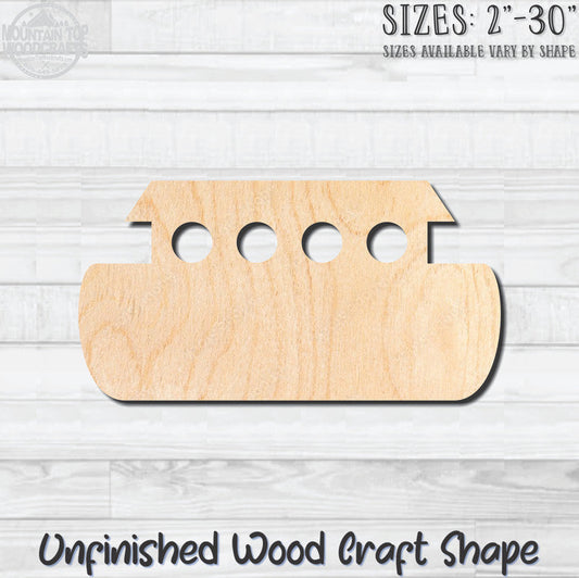 Noah's Ark 2 Unfinished Wood Shape Blank Laser Engraved Cutout Woodcraft Craft Supply
