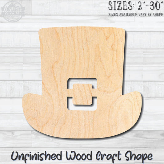 Irish Top Hat Unfinished Wood Shape Blank Laser Engraved Cutout Woodcraft Craft Supply