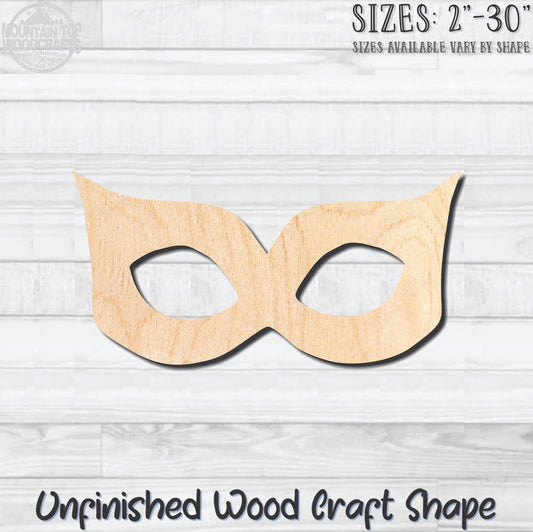 Masquerade Mardi Gras Mask 13 Unfinished Wood Shape Blank Laser Engraved Cutout Woodcraft Craft Supply