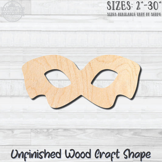 Masquerade Mardi Gras Mask 14 Unfinished Wood Shape Blank Laser Engraved Cutout Woodcraft Craft Supply