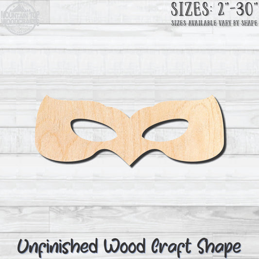 Masquerade Mardi Gras Mask 29 Unfinished Wood Shape Blank Laser Engraved Cutout Woodcraft Craft Supply