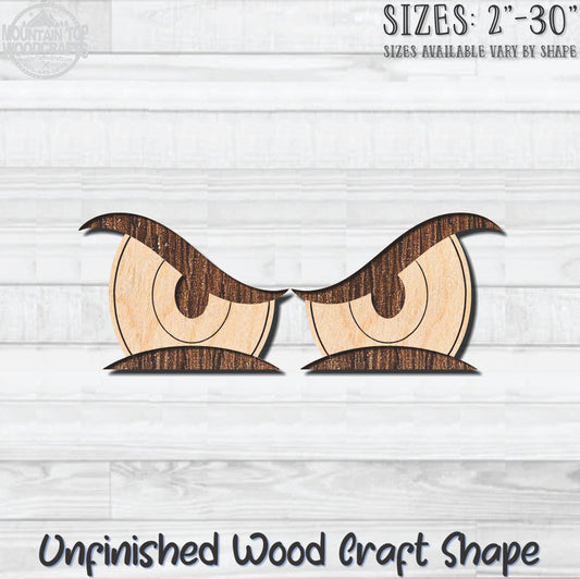 Googly Wiggle Surprise Eyes Unfinished Wood Shape Blank Laser Engraved Cutout Woodcraft Craft Supply
