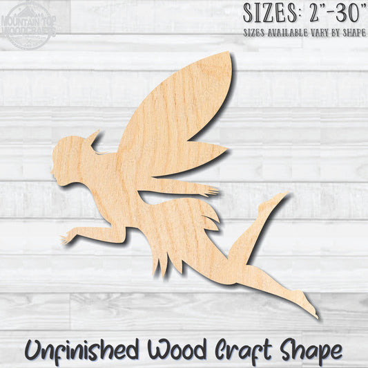 Fairy 4 Unfinished Wood Shape Blank Laser Engraved Cutout Woodcraft Craft