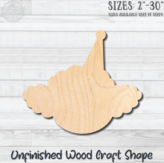 Clown Head Face 3 Unfinished Wood Shape Blank Laser Engraved Cutout Woodcraft Craft