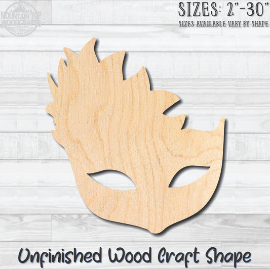 Masquerade Mardi Gras Mask 30 Unfinished Wood Shape Blank Laser Engraved Cutout Woodcraft Craft Supply
