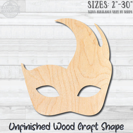 Masquerade Mardi Gras Mask 33 Unfinished Wood Shape Blank Laser Engraved Cutout Woodcraft Craft Supply