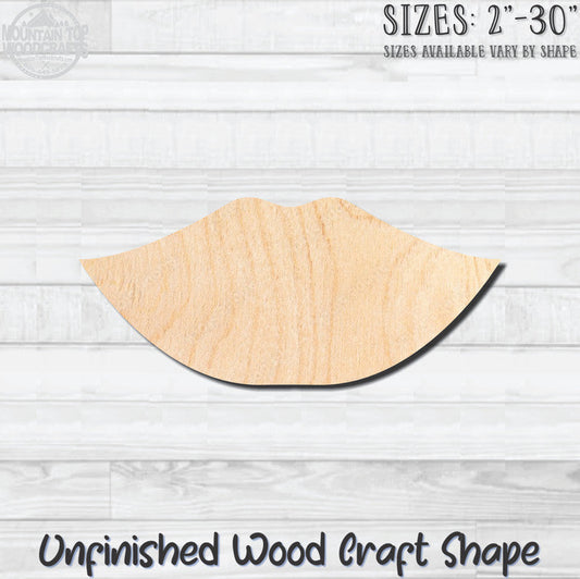 Lips 1 Unfinished Wood Shape Blank Laser Engraved Cutout Woodcraft Craft Supply