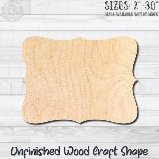 Plaque Sign 3 Unfinished Wood Shape Blank Laser Engraved Cut Out Woodcraft Craft Supply