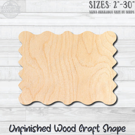 Plaque Sign 4 Unfinished Wood Shape Blank Laser Engraved Cut Out Woodcraft Craft Supply