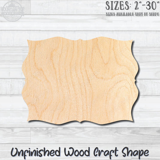 Plaque Sign 10 Unfinished Wood Shape Blank Laser Engraved Cut Out Woodcraft Craft Supply