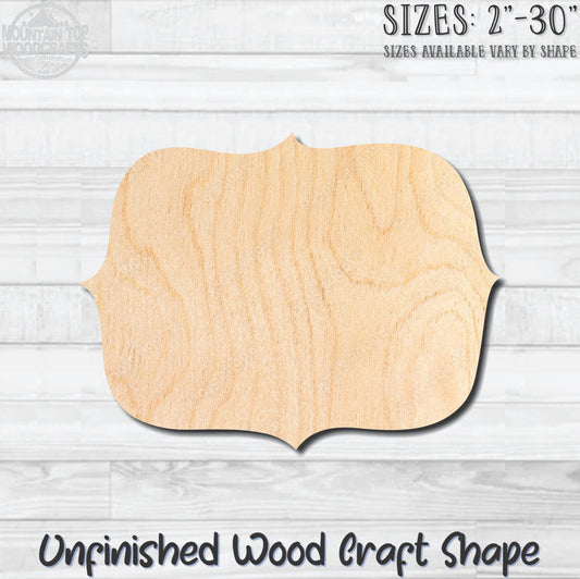 Plaque Sign 12 Unfinished Wood Shape Blank Laser Engraved Cut Out Woodcraft Craft Supply